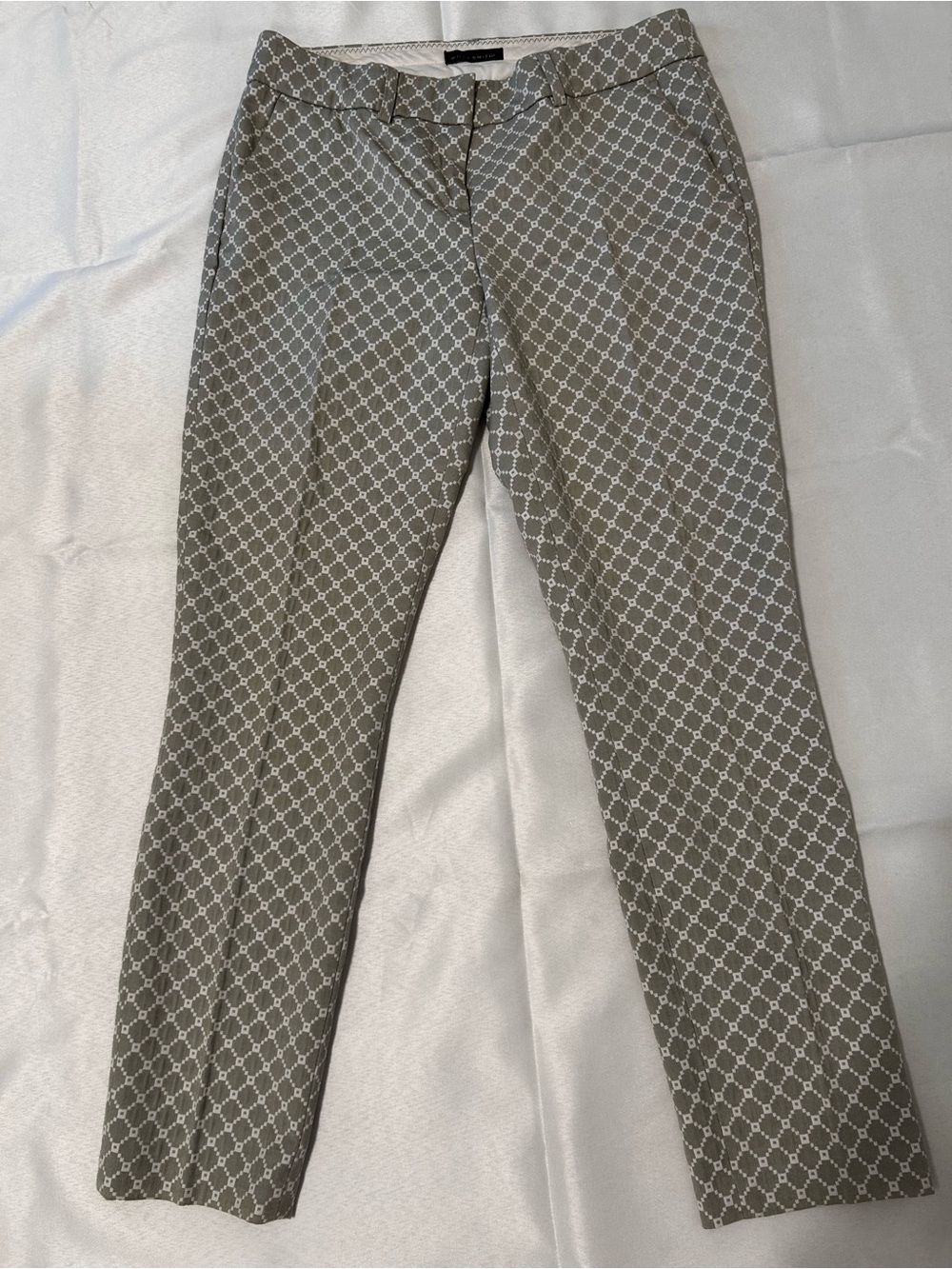 Willi Smith Gray Patterned  Dress Pants